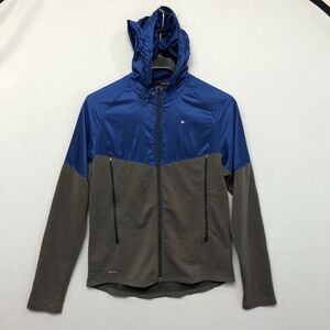 Nike Running Men Dri Fit Hooded Full Zip Windbreaker Jacket Size Medium M182 -16